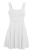 Sexy White Off The Shoulder Flare Babydoll Dress